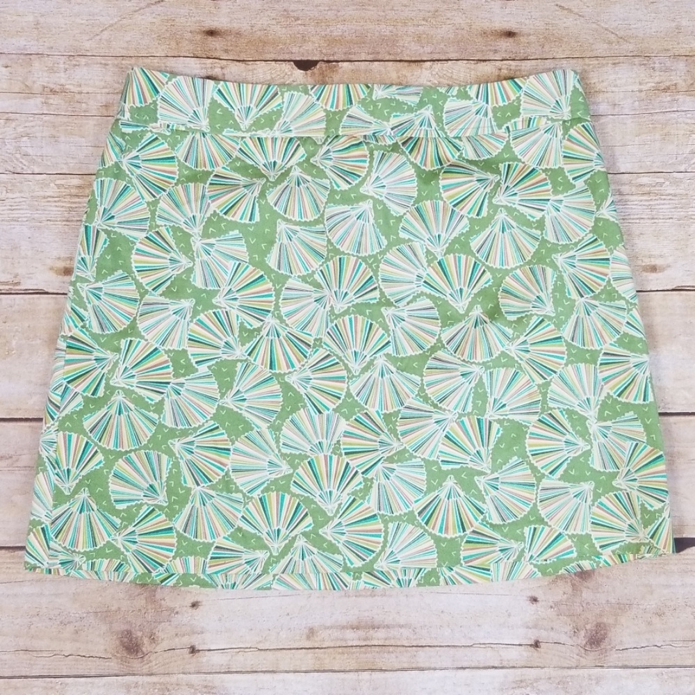J. Crew Fan Patterned Skirt